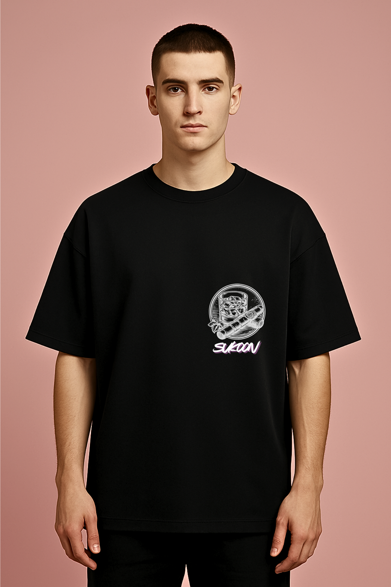 Why Not Just Relax? Oversized Graphic Tee – Fukraa Streetwear - Image 2