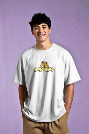 Oversized Drop Shoulder Graphic T-Shirt – “Were You Guardin’ Me?”