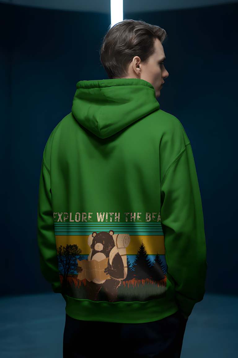 Explore With The Bear Hoodie - Adventure Street Edit - Image 2